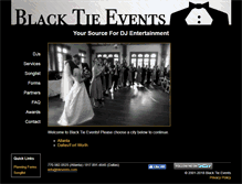 Tablet Screenshot of btevents.com